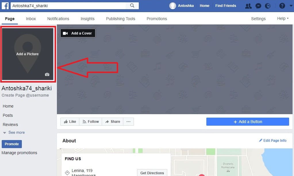 Add Facebook Profile and Cover Picture